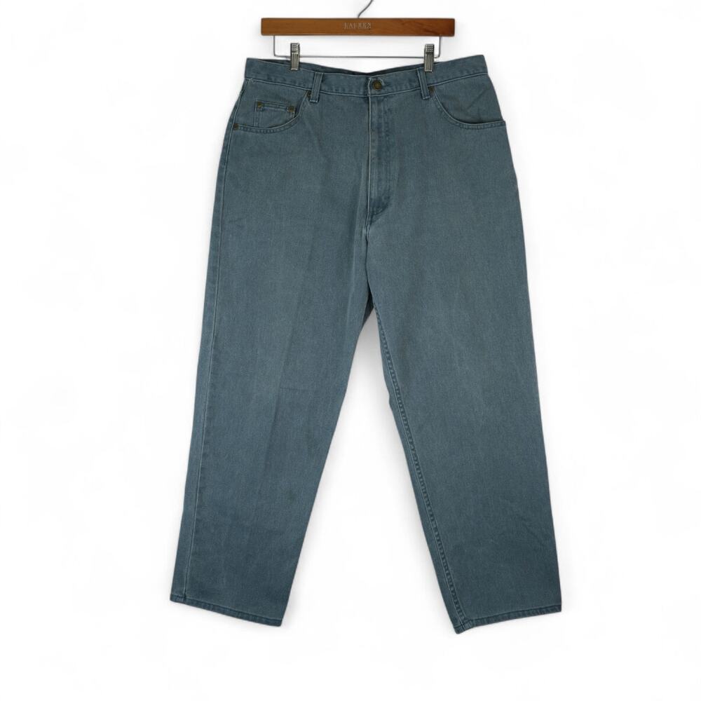 Hunt Club Jeans Mens 36x30 Blue Denim Tapered Leg 100& Cotton American Jeanswear